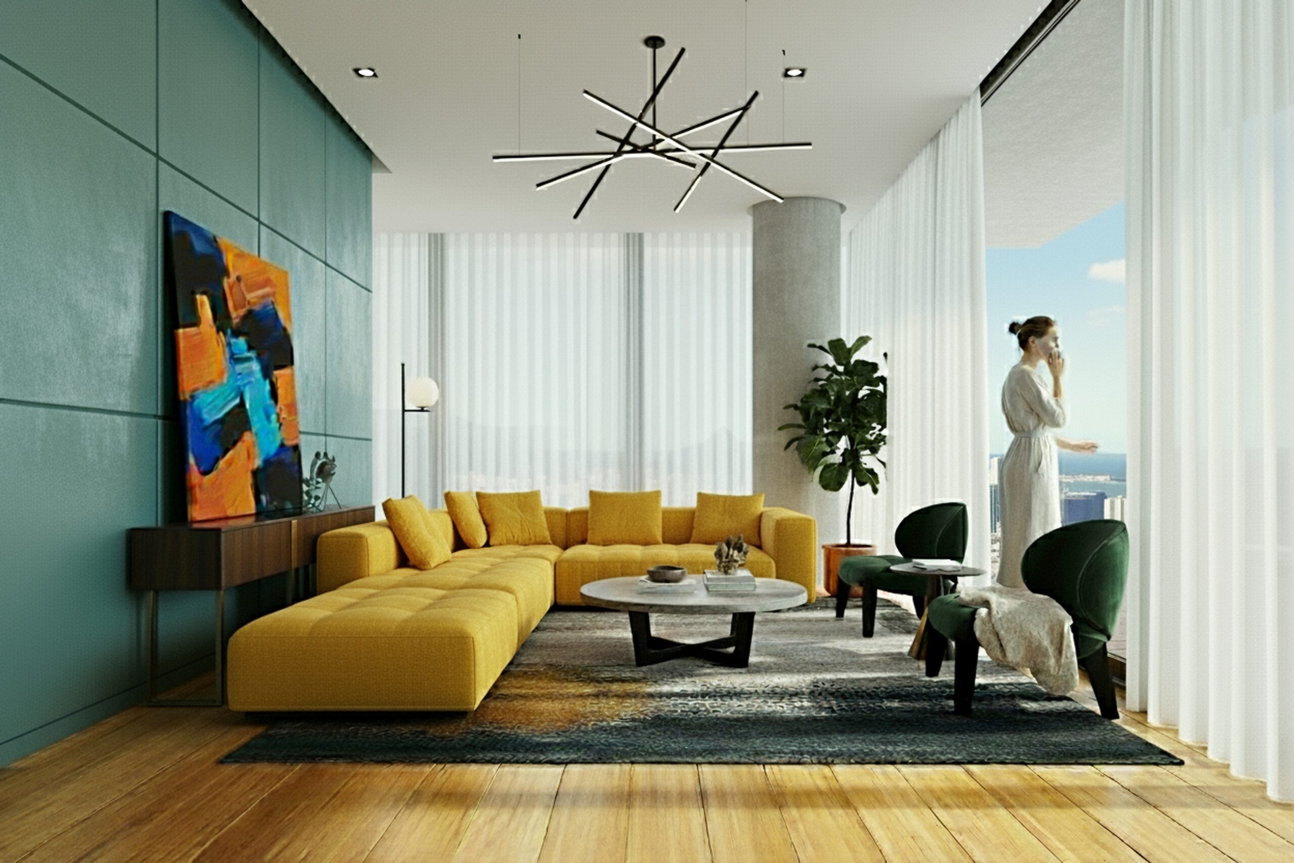 virtual staging AI app AgentFlip AI stages apartment photo